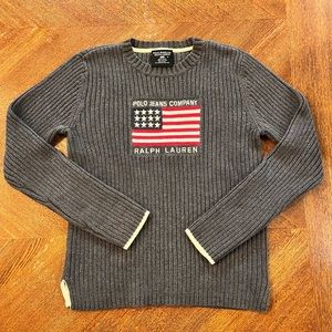 Ralph Lauren Polo Jeans American Flag Sweater